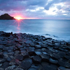 Sunset on The Giant's Causeway