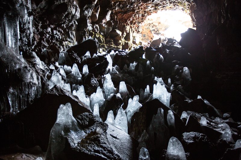 The Lava Tube Cave Raufarholshellir
