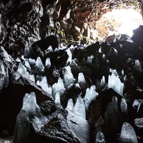 The Lava Tube Cave Raufarholshellir