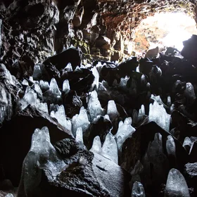 The Lava Tube Cave Raufarholshellir