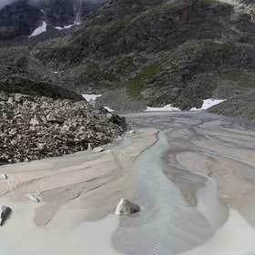Spring water meets melt water