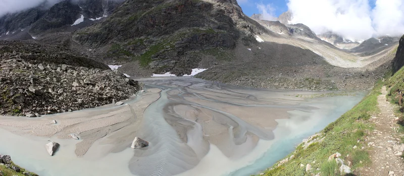 Spring water meets melt water