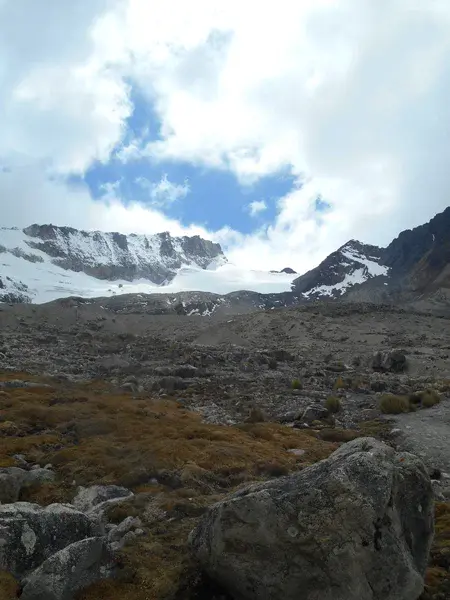 Charquini glacier removal provides water to high andean peatlands