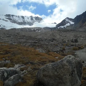 Charquini glacier removal provides water to high andean peatlands
