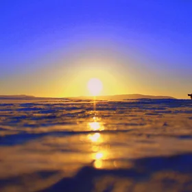Sun Rise in the Arctic