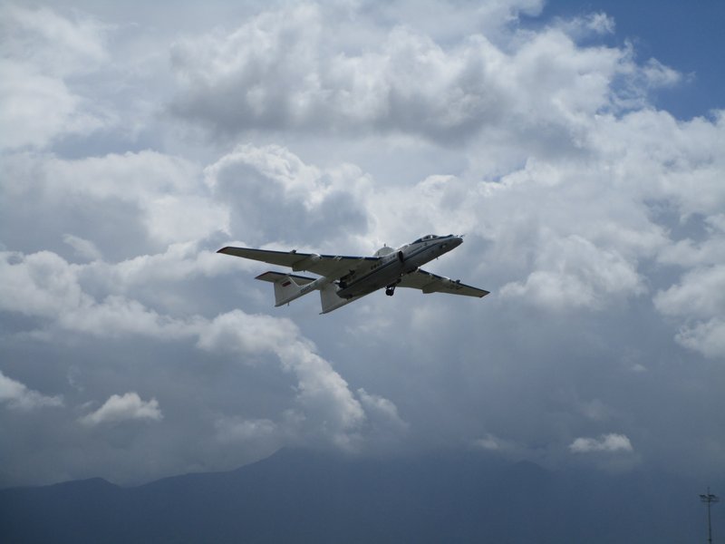 M-55 Geophysica takes off from Kathmandu Airport