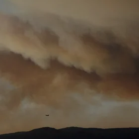 Nature set on fire by humans
