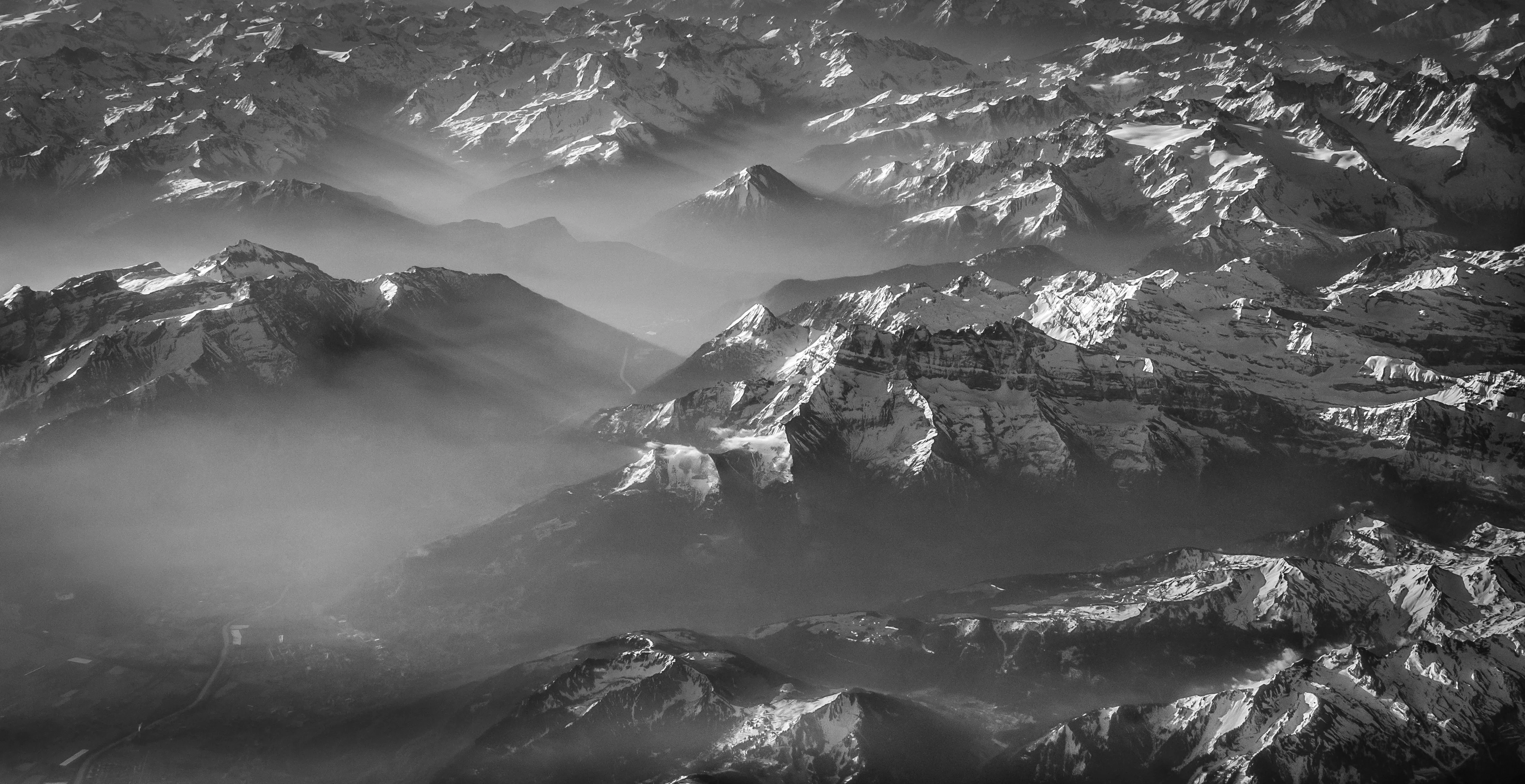 The Alps from above...