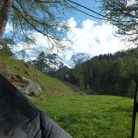 A room with a view, Swiss Alps