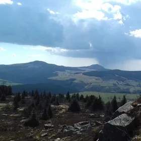 Rain over Montfol (Haute-Loire)