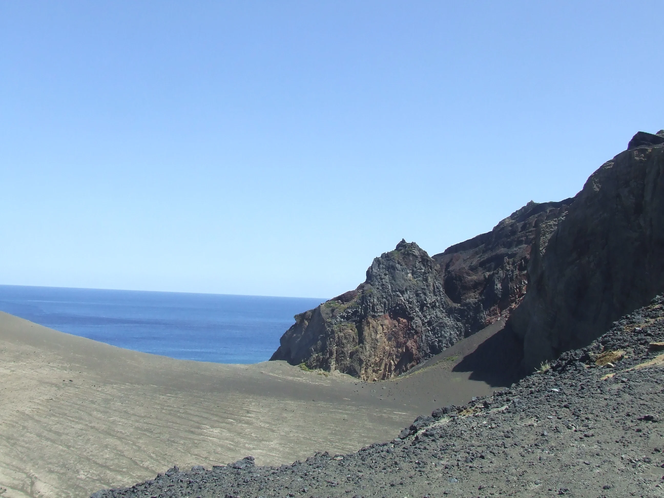 Volcanic ash on Pico island in the Azores