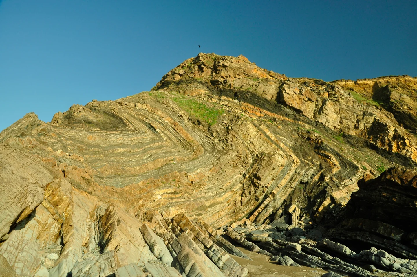 Zig-zag toward the unconformity