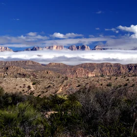 A chilly day in the Big Bend NP