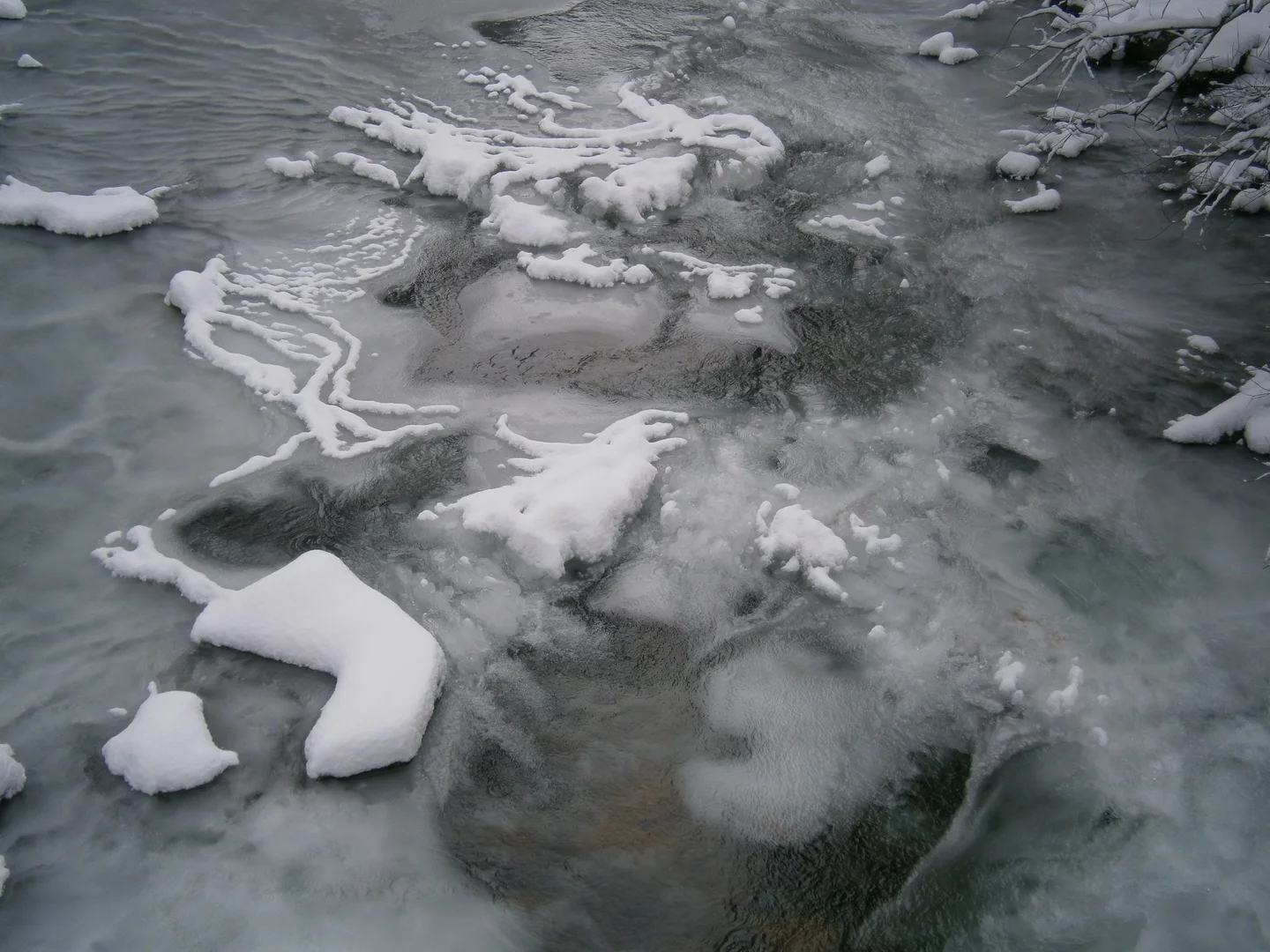Icy water in the Austrian Alps