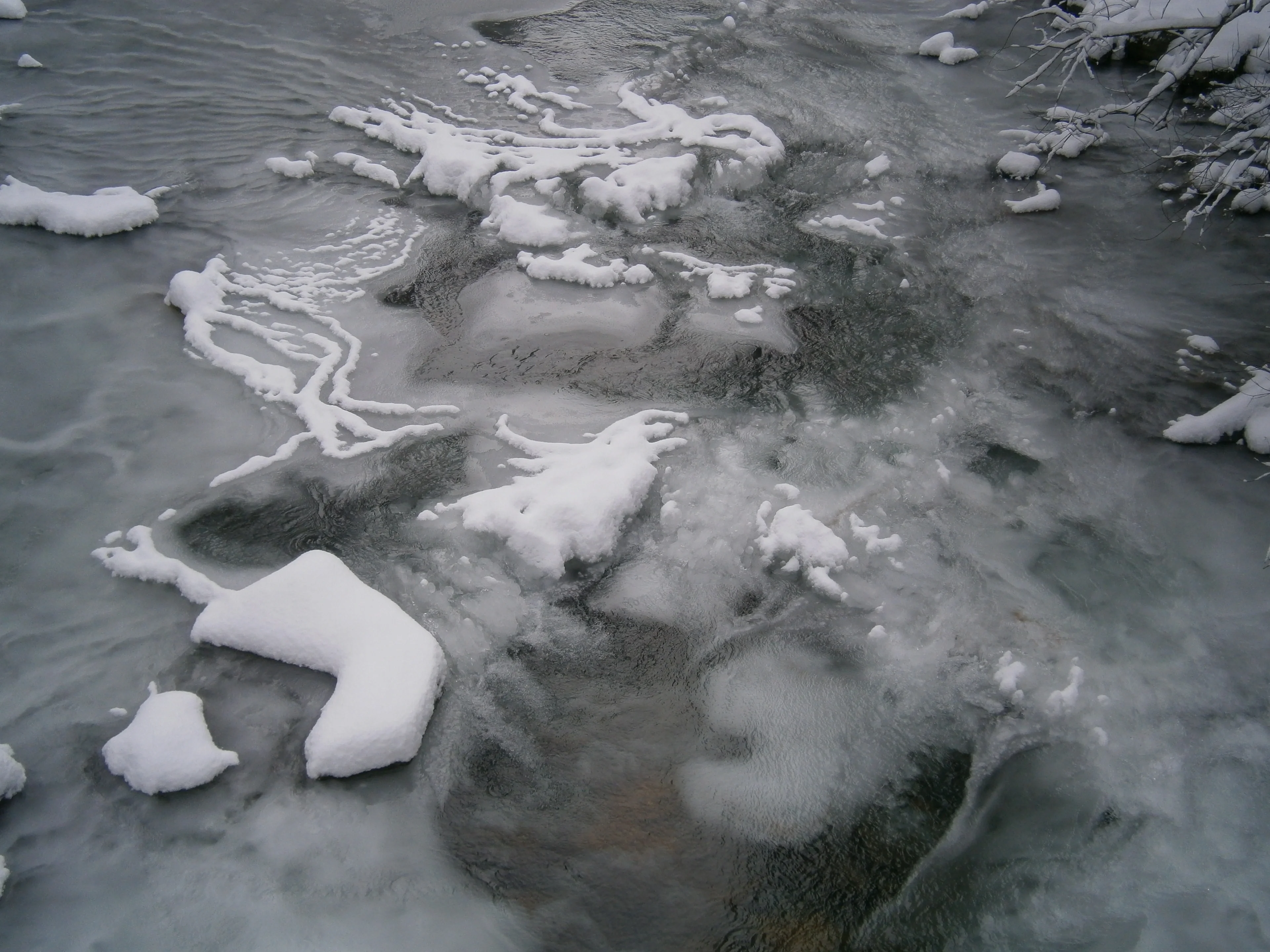 Icy water in the Austrian Alps