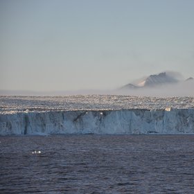 Hornsund glacier of Spitsbergen in Svalbard