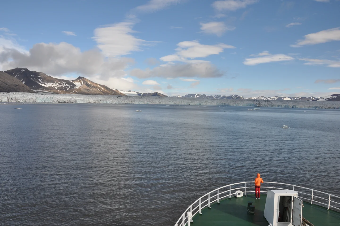 Panoramic view of Hornsund Glacier