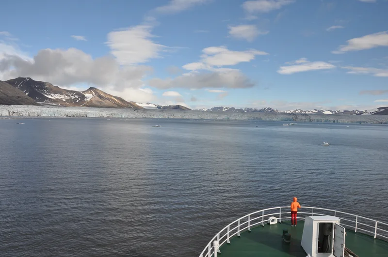 Panoramic view of Hornsund Glacier
