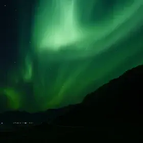 Northern lights in northern Norway