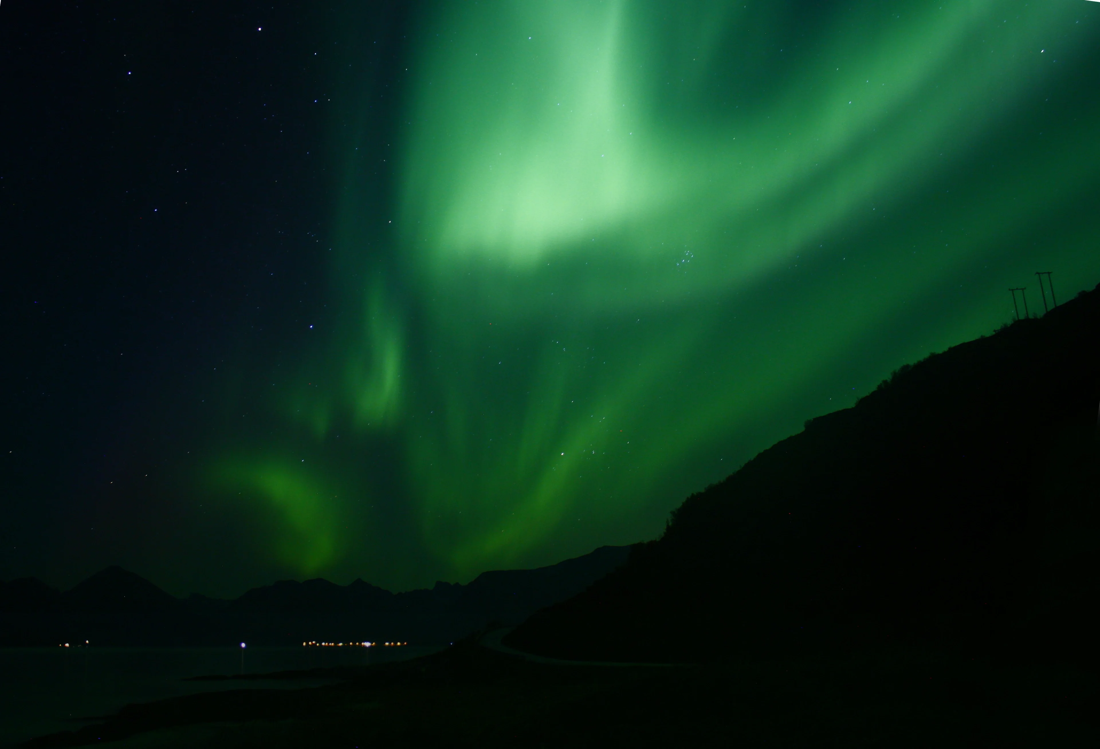 Northern lights in northern Norway