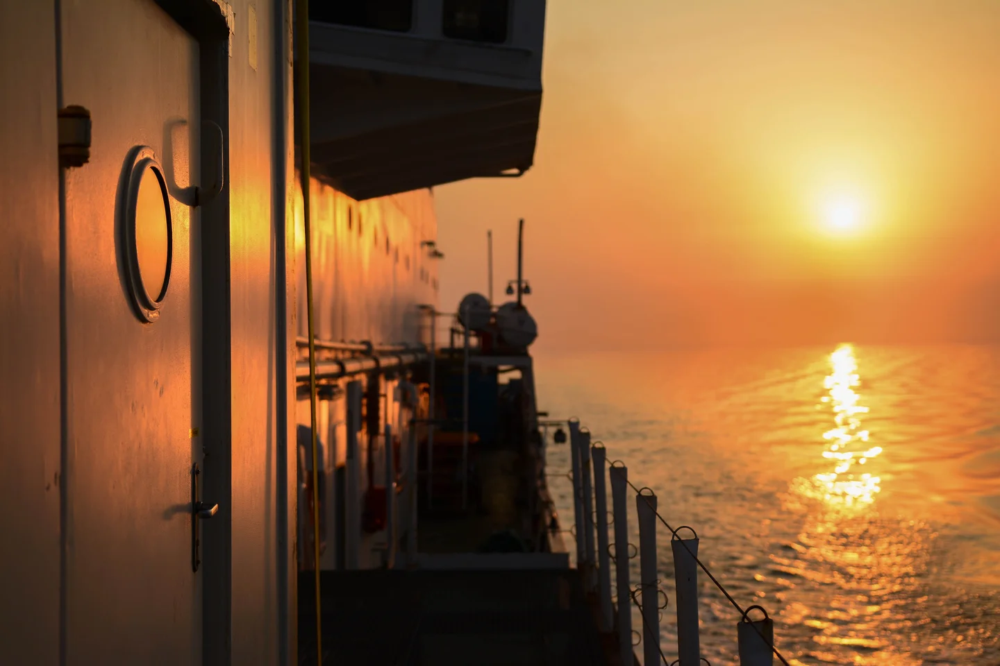 Sunset in the Arabian Basin