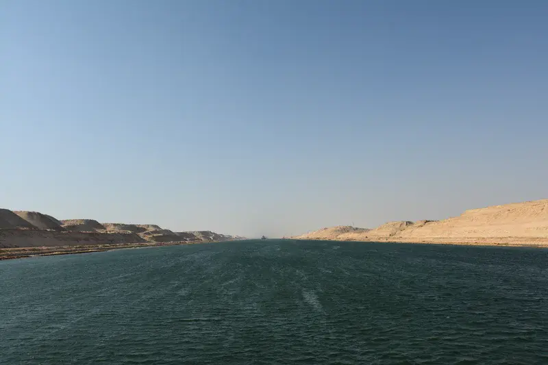 On the way through Suez Canal