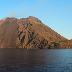 Golden hour at Stromboli