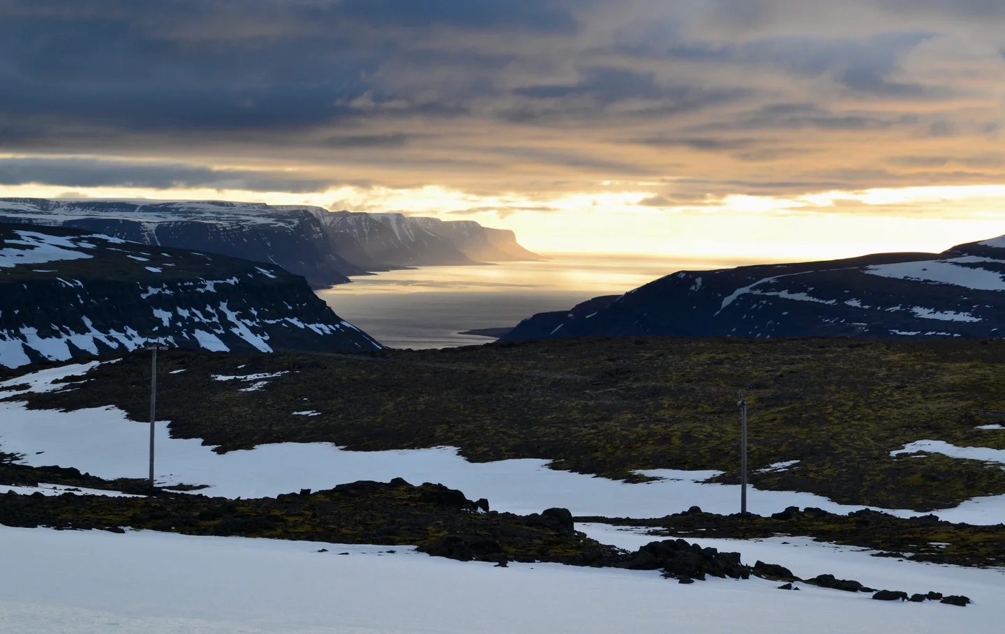 Somewhere over the Westfjords