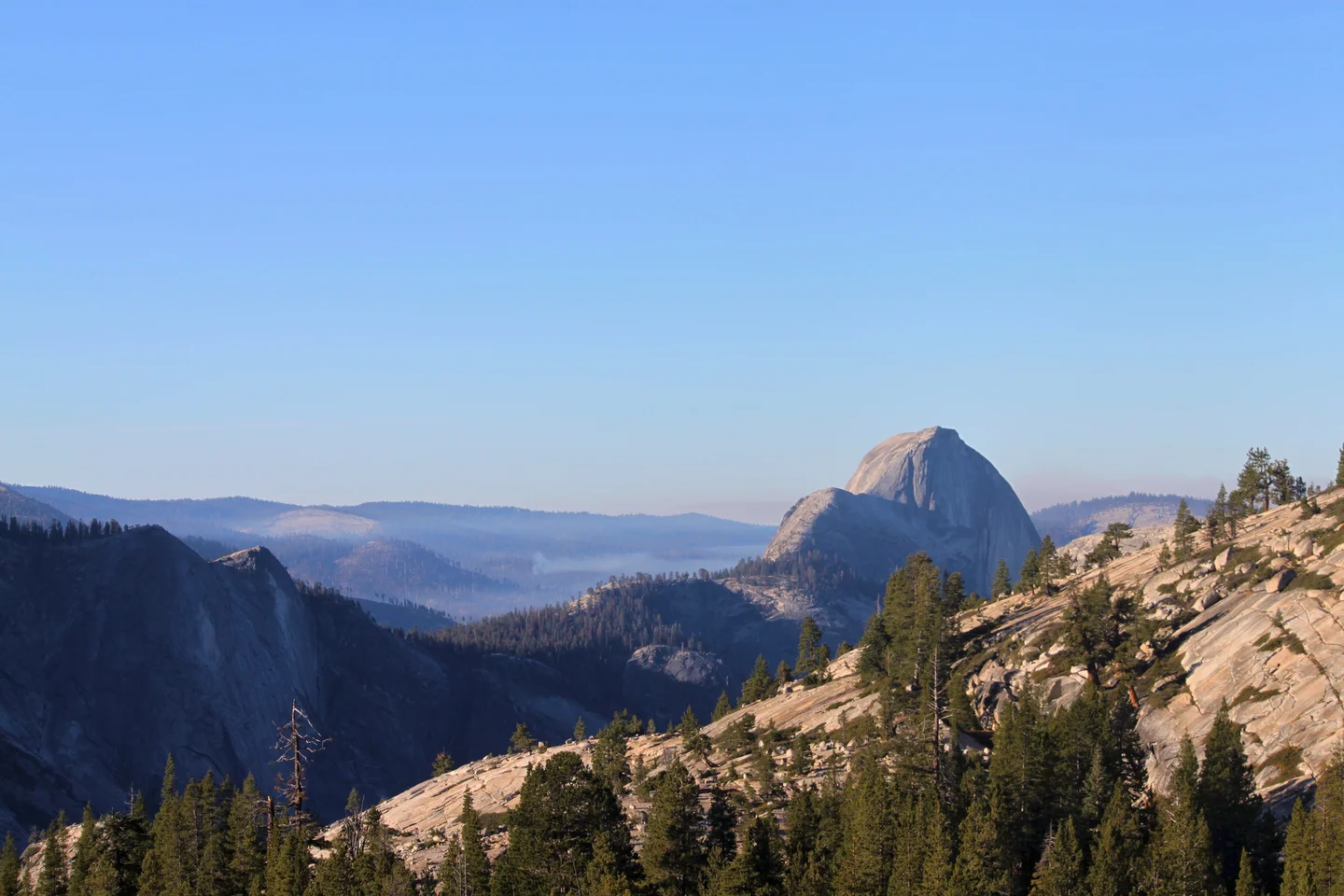 Scenic view of the Half Dome