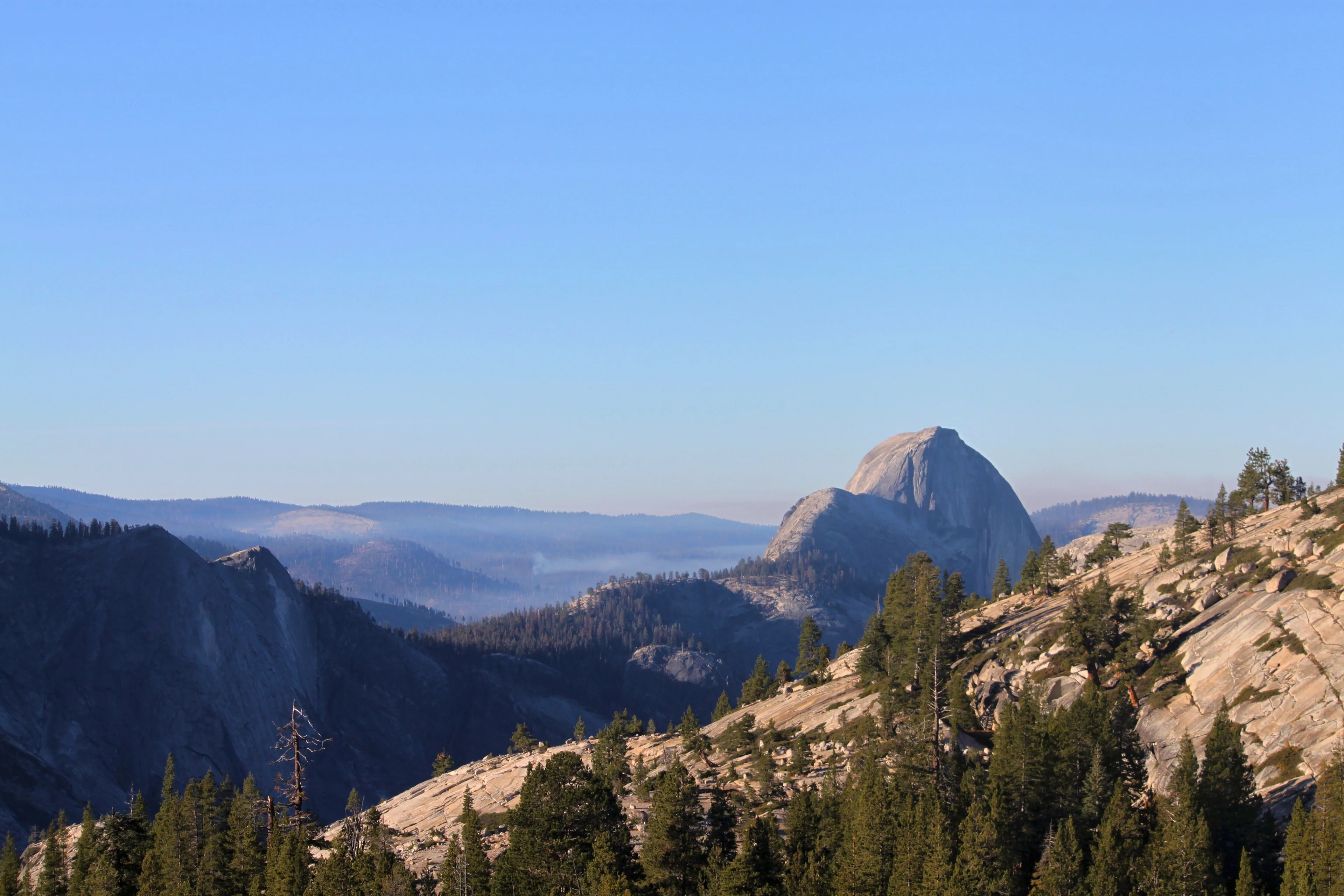 Scenic view of the Half Dome