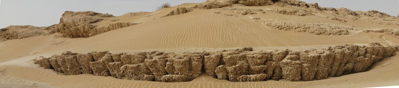 Gypsum tufa cusps in the former Layla Lake