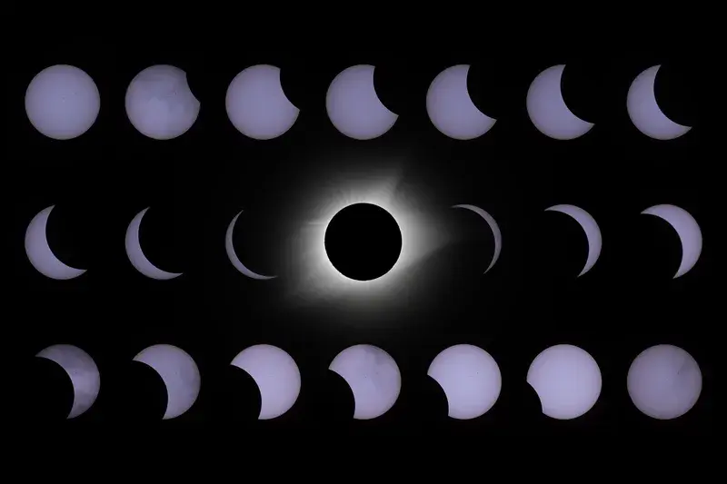 Phases of the 2017 Solar Eclipse