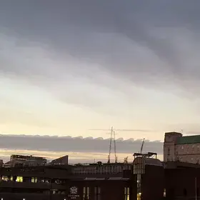 Kelvin-Helmoltz clouds at sunset