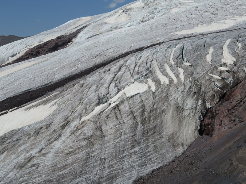 Glacier Small Azau, Caucasus, Russia
