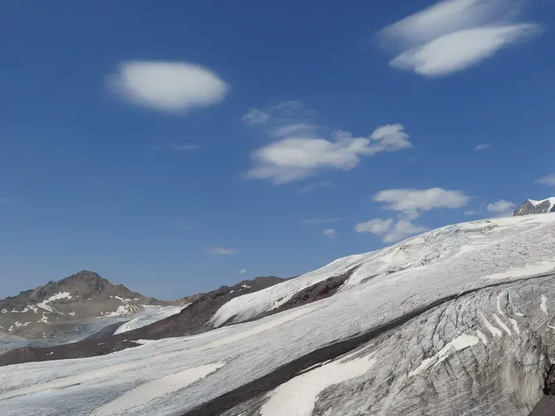 Glacier Small Azau, Caucasus, Russia