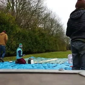 Balloon launch preparation