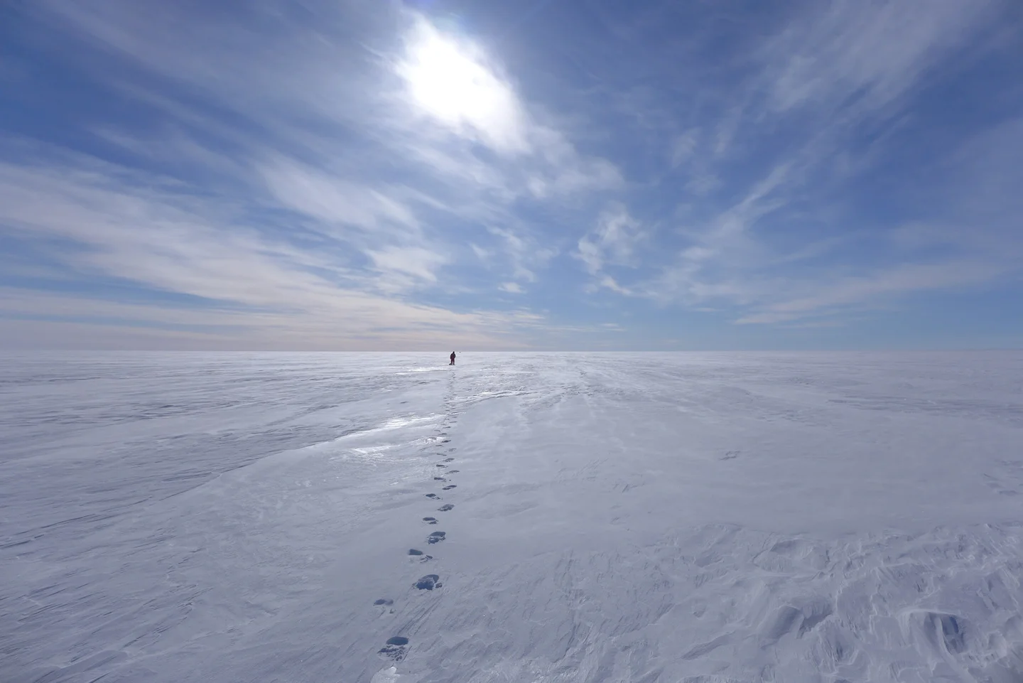 GPR profile in a desert of ice