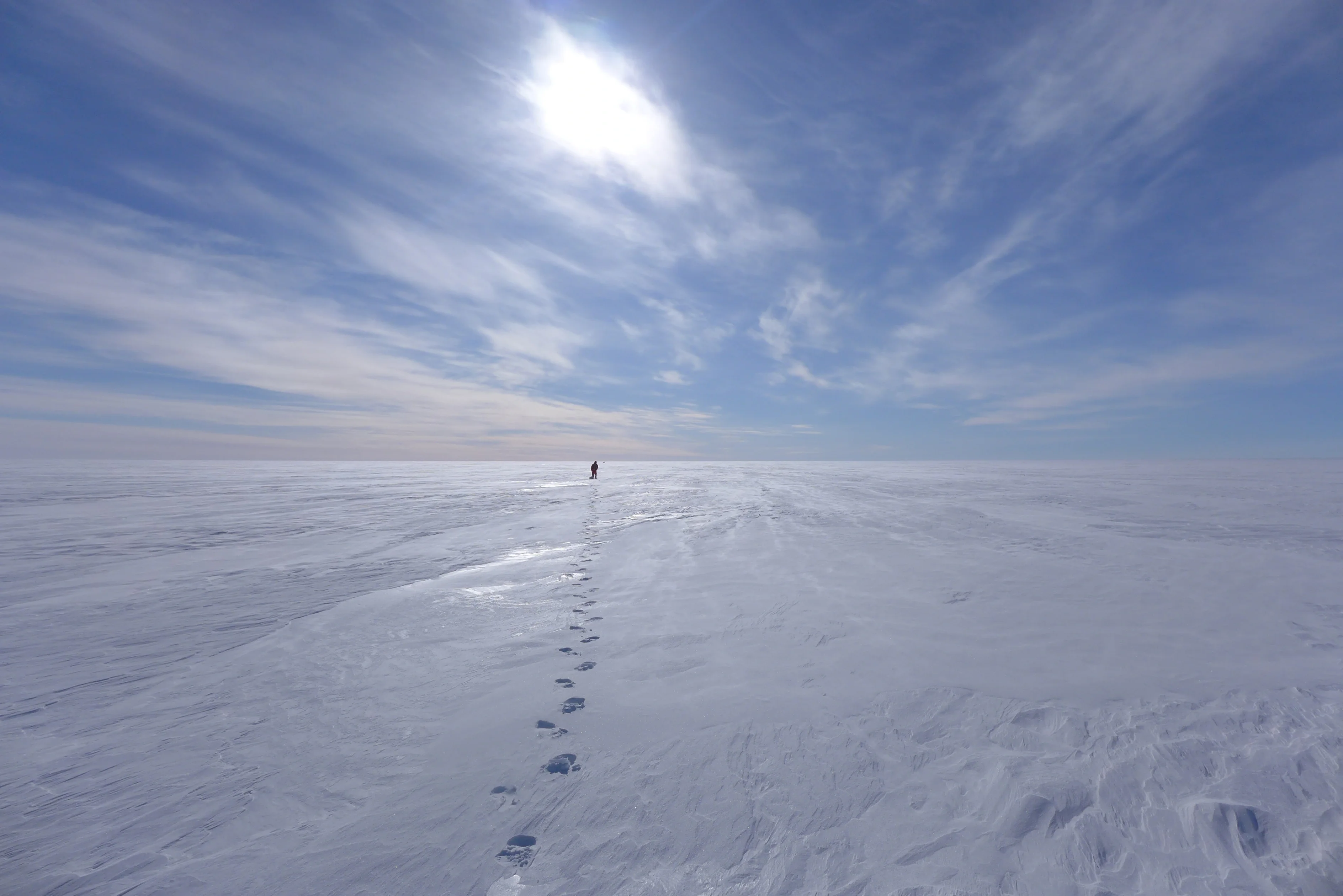 GPR profile in a desert of ice