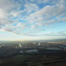Green nature, water cycle and human contribution