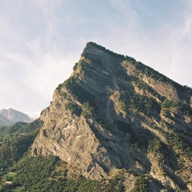 Ridge in Leytron, Swiss Alps
