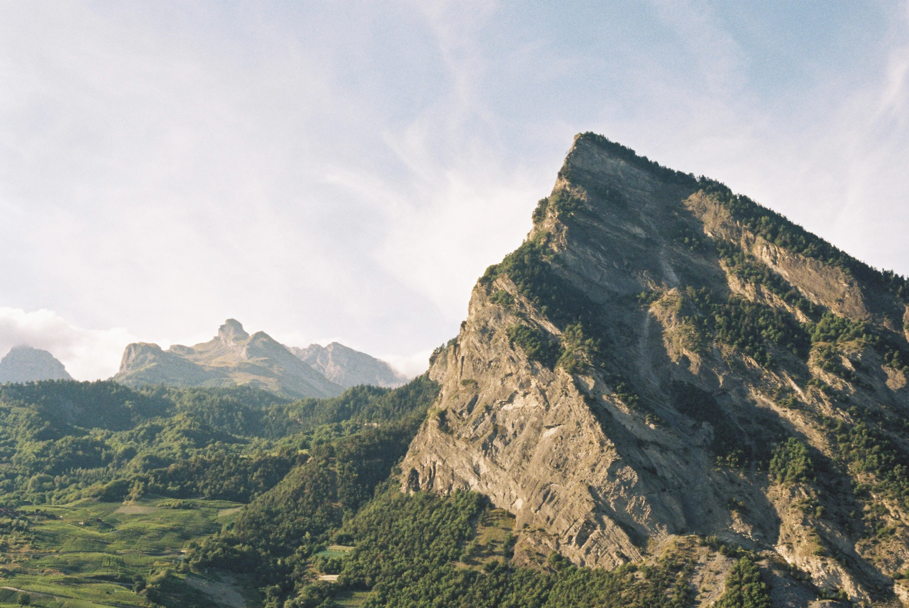Ridge in Leytron, Swiss Alps