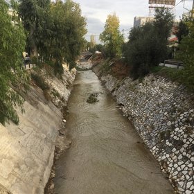 Kifisos river at Athens, Greece
