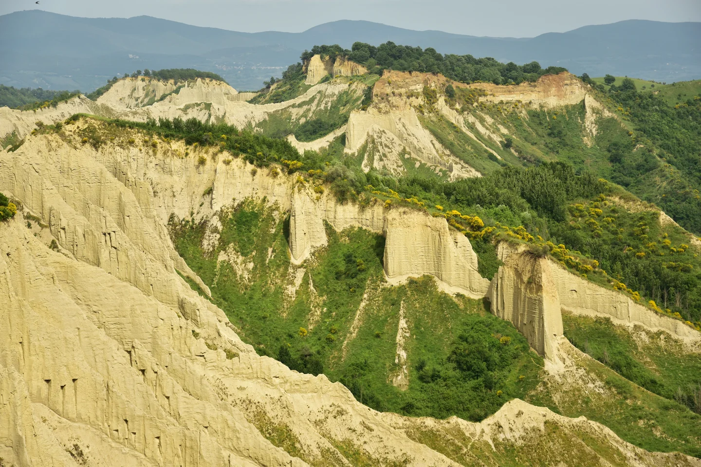 Hiking in the badlands (Calanchi)