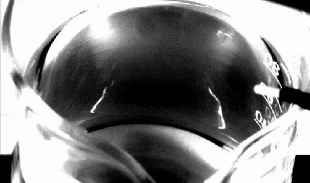 Crystal Progression Supercooled Water Surface