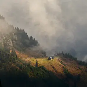 Refuge in a cloudscape