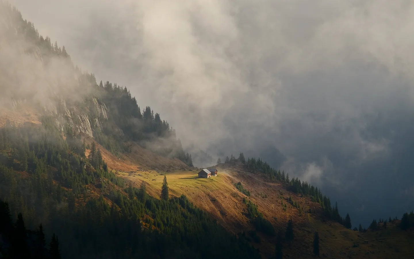 Refuge in a cloudscape