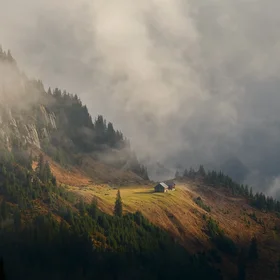 Refuge in a cloudscape