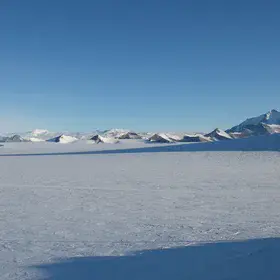 View from Princess Elisabeth station in Antarctica