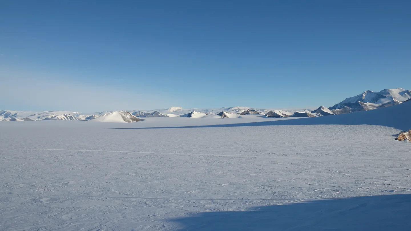 View from Princess Elisabeth station in Antarctica