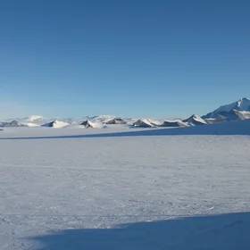View from Princess Elisabeth station in Antarctica